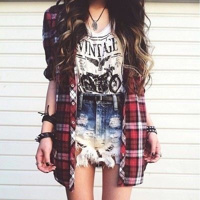 12 cute FLANNEL outfits♥ - JUST GIRLY THINGY